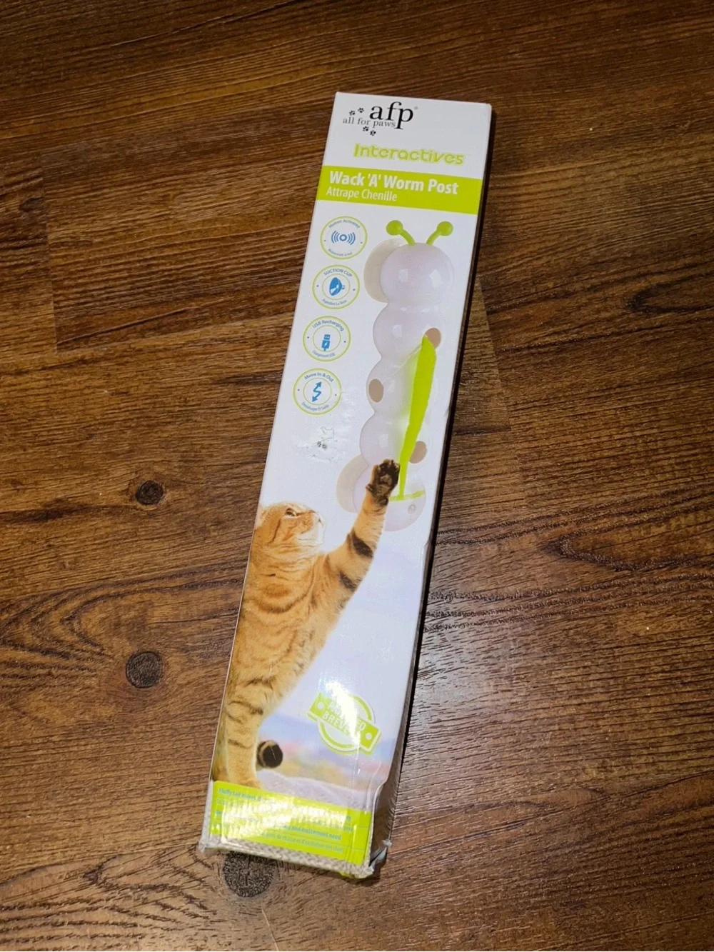 Interactive Caterpillar Cat Toy Wack a Worm- In Box